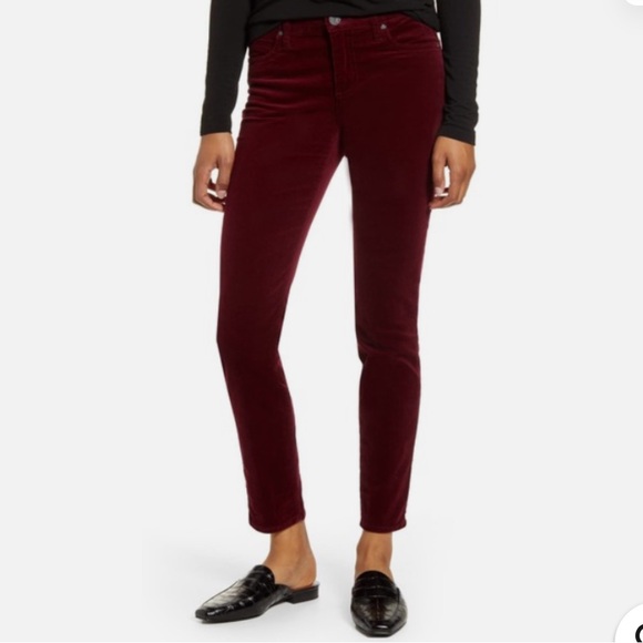 Kut From the Kloth Diana Ab Fab Skinny Corduroy - Wine - Picture 1 of 5